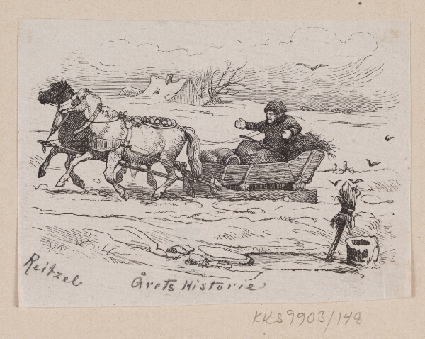 H.P. Hansen, Illustration til "Årets Historie" i H.C. Andersen, "Eventyr og Historier", Bind 2