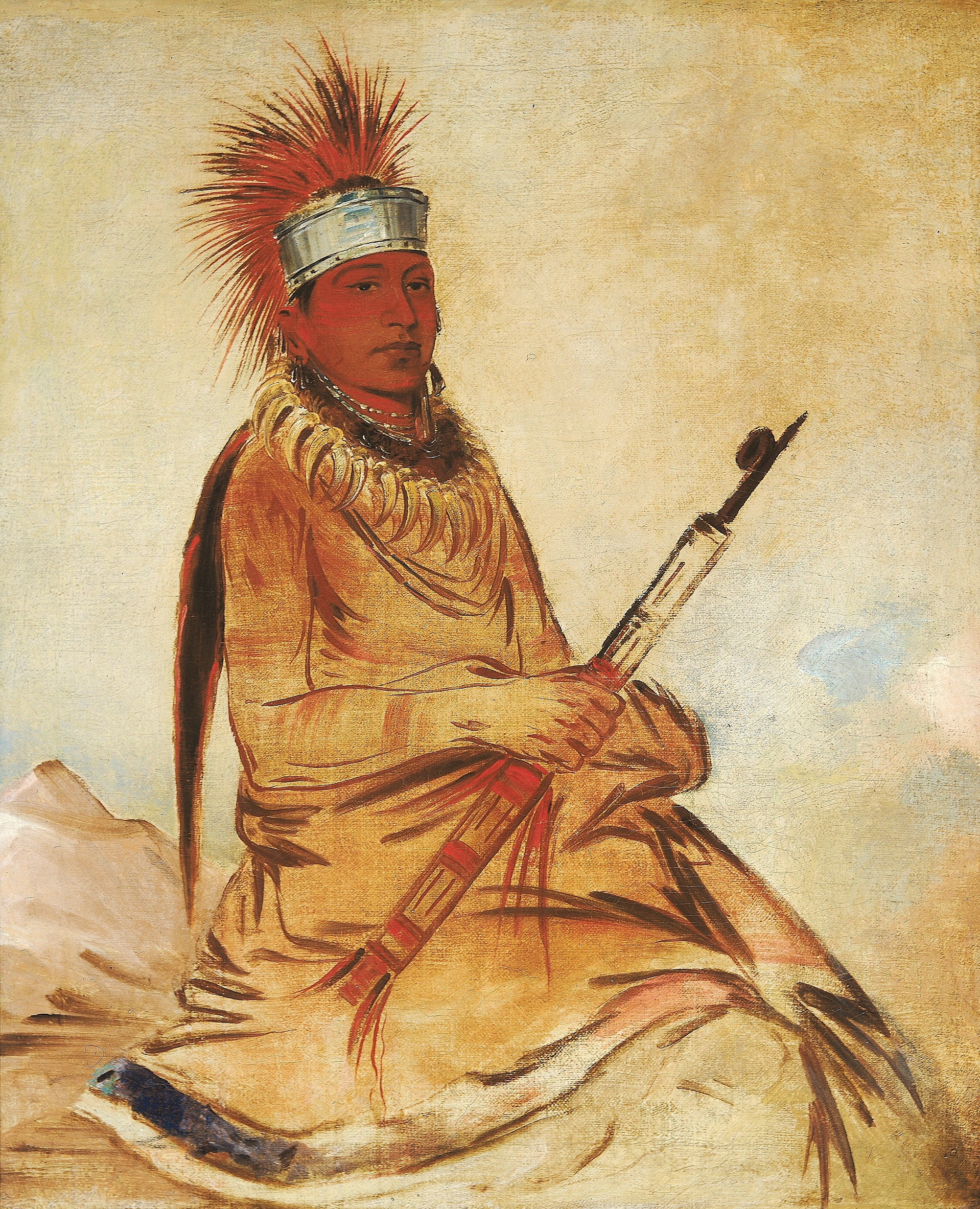 George Catlin, W'y-ee-yogh, Man of Sense, a Brave