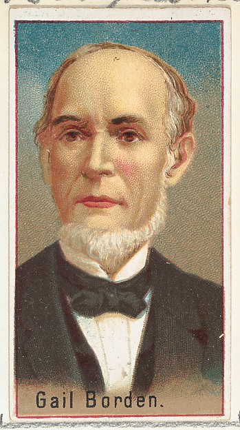 Allen & Ginter, Gail Borden, printer's sample for the World's Inventors souvenir album (A25) for Allen & Ginter Cigarettes