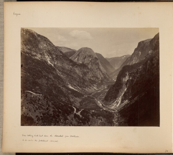 Unknown, View looking North East down the Nærøydalen from Stalheim