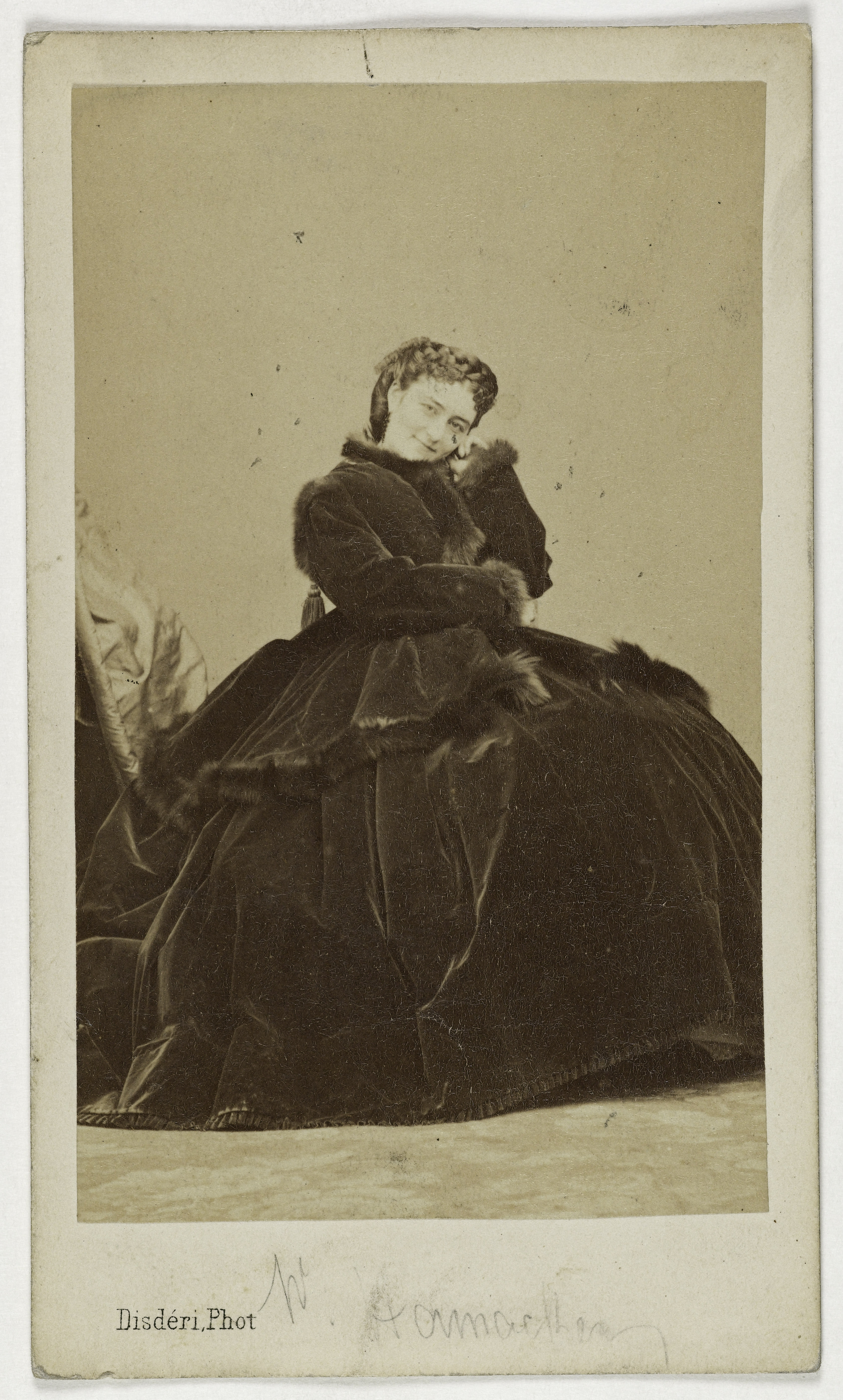 André-Adolphe-Eugène Disdéri, Portrait de Hamakers (Frédérique Caroline), (1836-1912), soprano