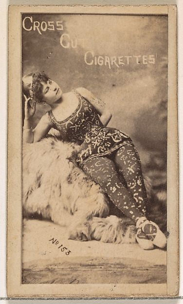 W. Duke, Sons & Co., Card Number 153, from the Actors and Actresses series (N145-1) issued by Duke Sons & Co. to promote Cross Cut Cigarettes