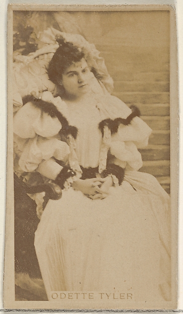Allen & Ginter, Odette Tyler, from the Actors and Actresses series (N45, Type 8) for Virginia Brights Cigarettes