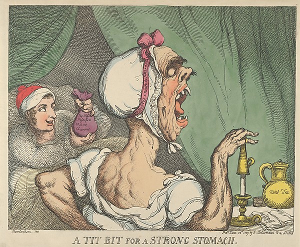 Thomas Rowlandson, A Tit Bit for a Strong Stomach
