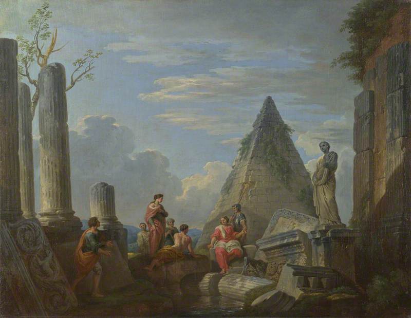 Giovanni Paolo Panini, Roman Ruins with Figures