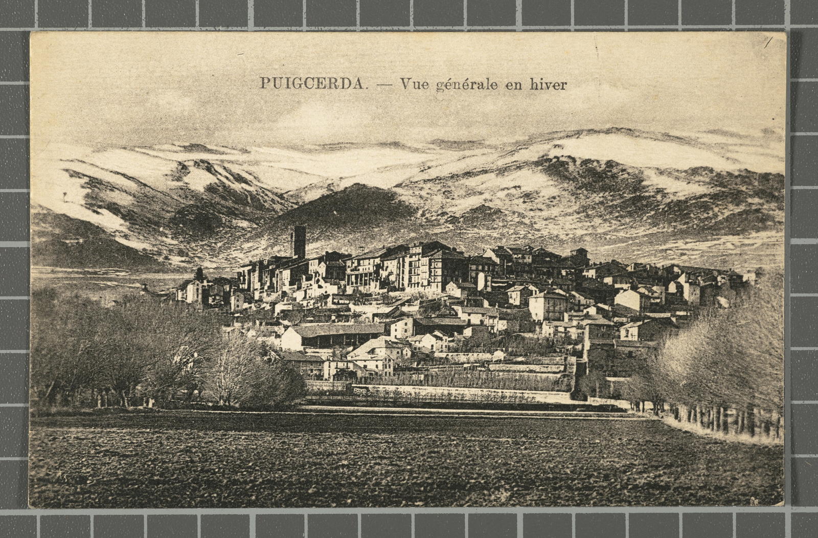 Desconegut, Puigcerda.- Vue générale en hiver