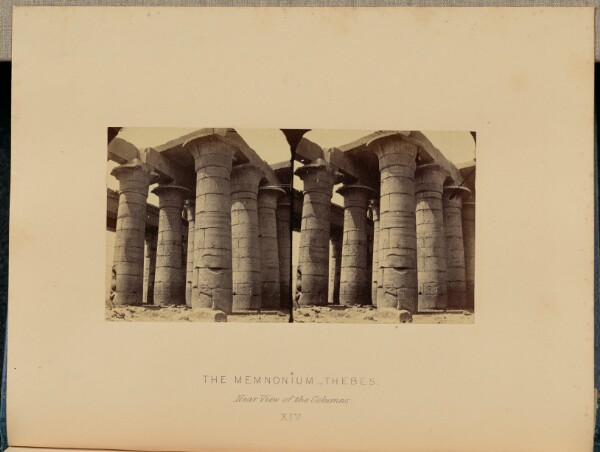 Francis Frith, The Memnonium, Thebes. Near View of the Columns