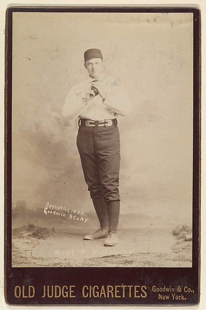 Goodwin & Company, Maul, Pitcher, Pittsburgh, from the series Old Judge Cigarettes