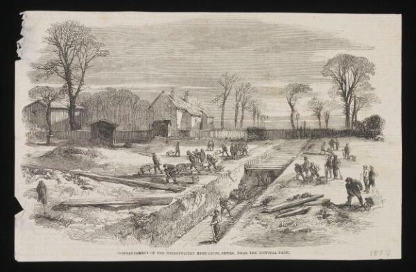 Unknown, Commencement of the Metropolitan High-Level Sewer, Near the Victoria Park