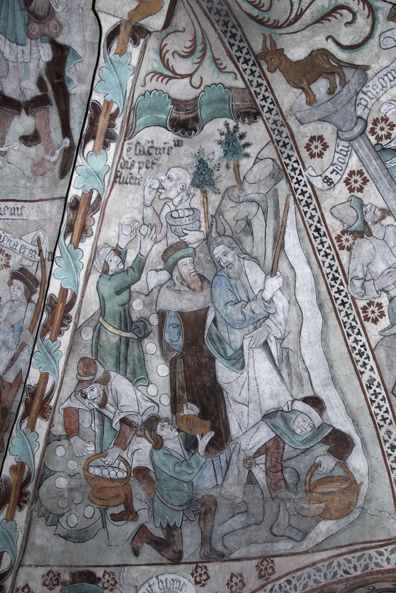 Bengt Backlund, Kalkmålning i Härkeberga kyrka, Uppland 2009