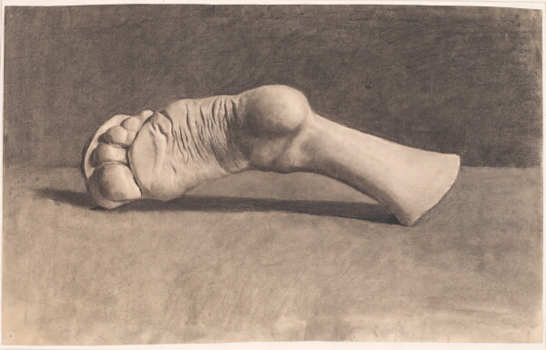 Joakim Skovgaard, Tegning efter gips. En fod
