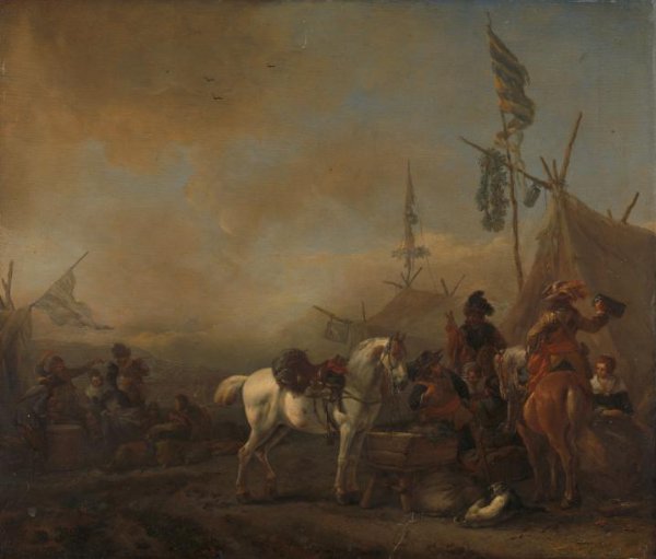 Philips Wouwerman, An Army Camp