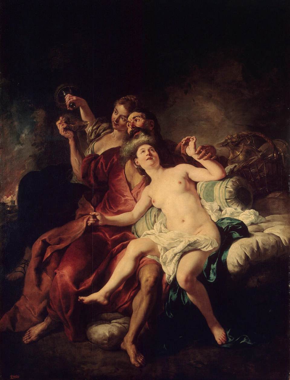 Jean-François de Troy, Lot with His Daughters