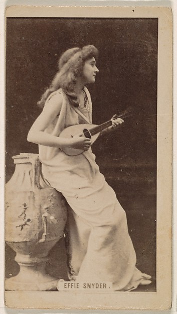 Kinney Brothers Tobacco Company, Effie Snyder, from the Actresses series (N245) issued by Kinney Brothers to promote Sweet Caporal Cigarettes