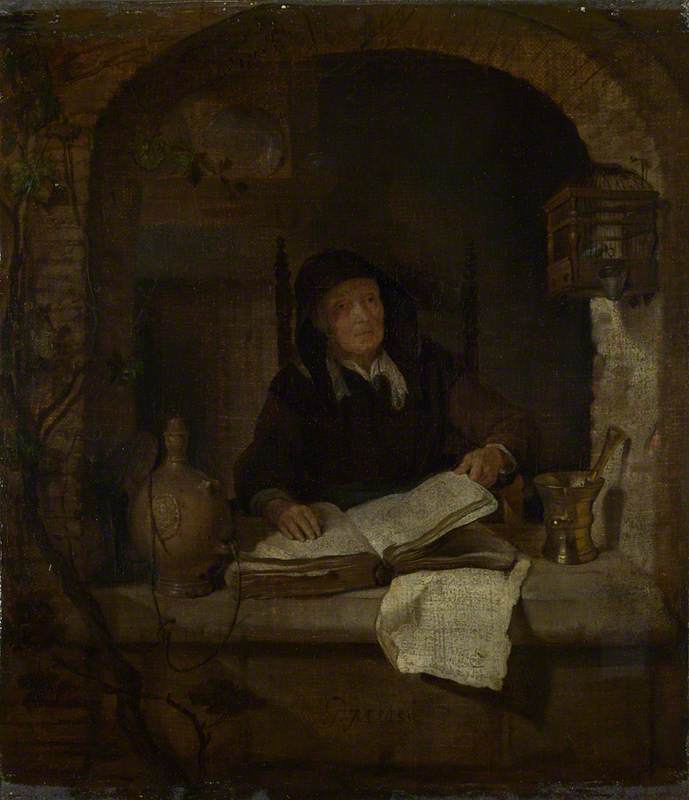 Gabriel Metsu, An Old Woman with a Book