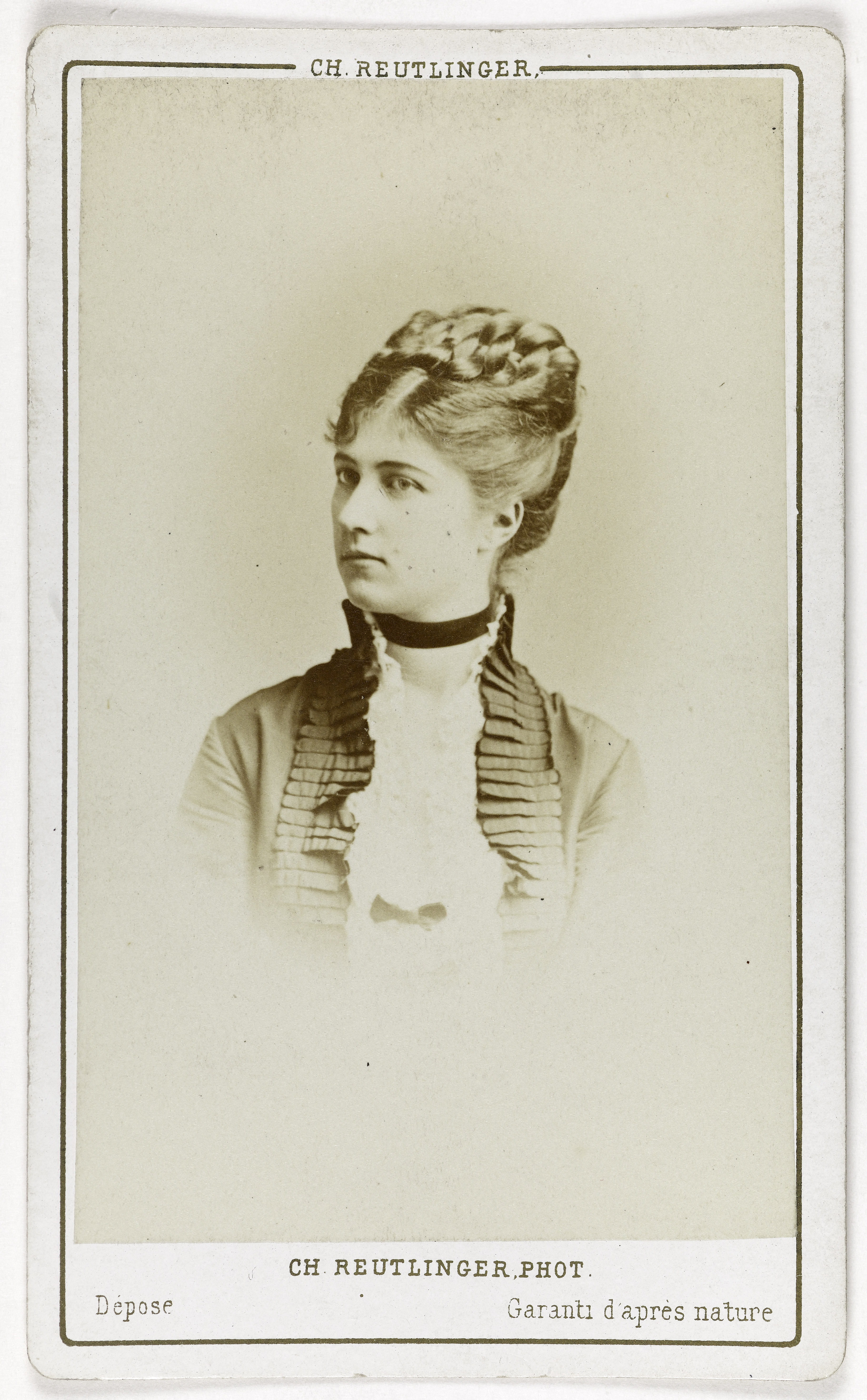 Charles Reutlinger, Portrait de Louise Méret, actrice au théâtre du Vaudeville.