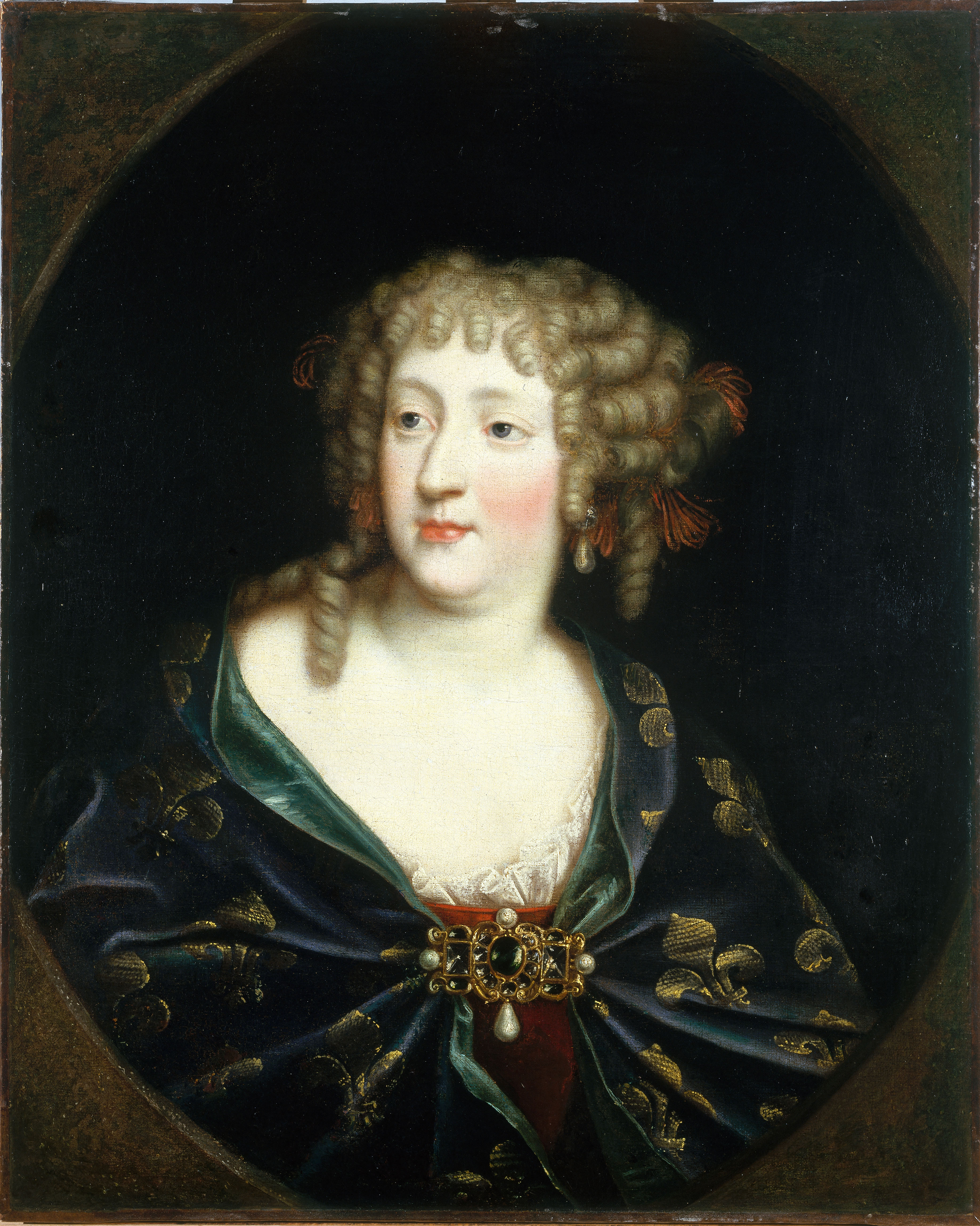 Ecole française, Portrait de Marie-Thérèse d'Autriche (1638-1683), reine de France