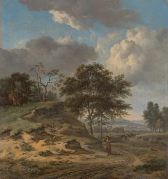 Jan Wijnants, Landscape with two Hunters