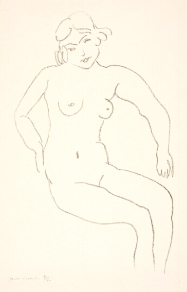 Henri Matisse, Siddende kvindelig nøgenmodel