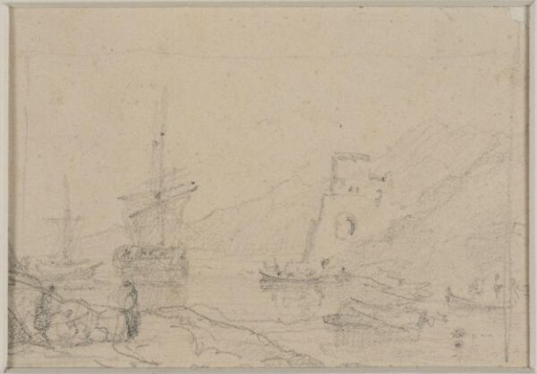 Augustus Wall Callcott, River Scene with barges