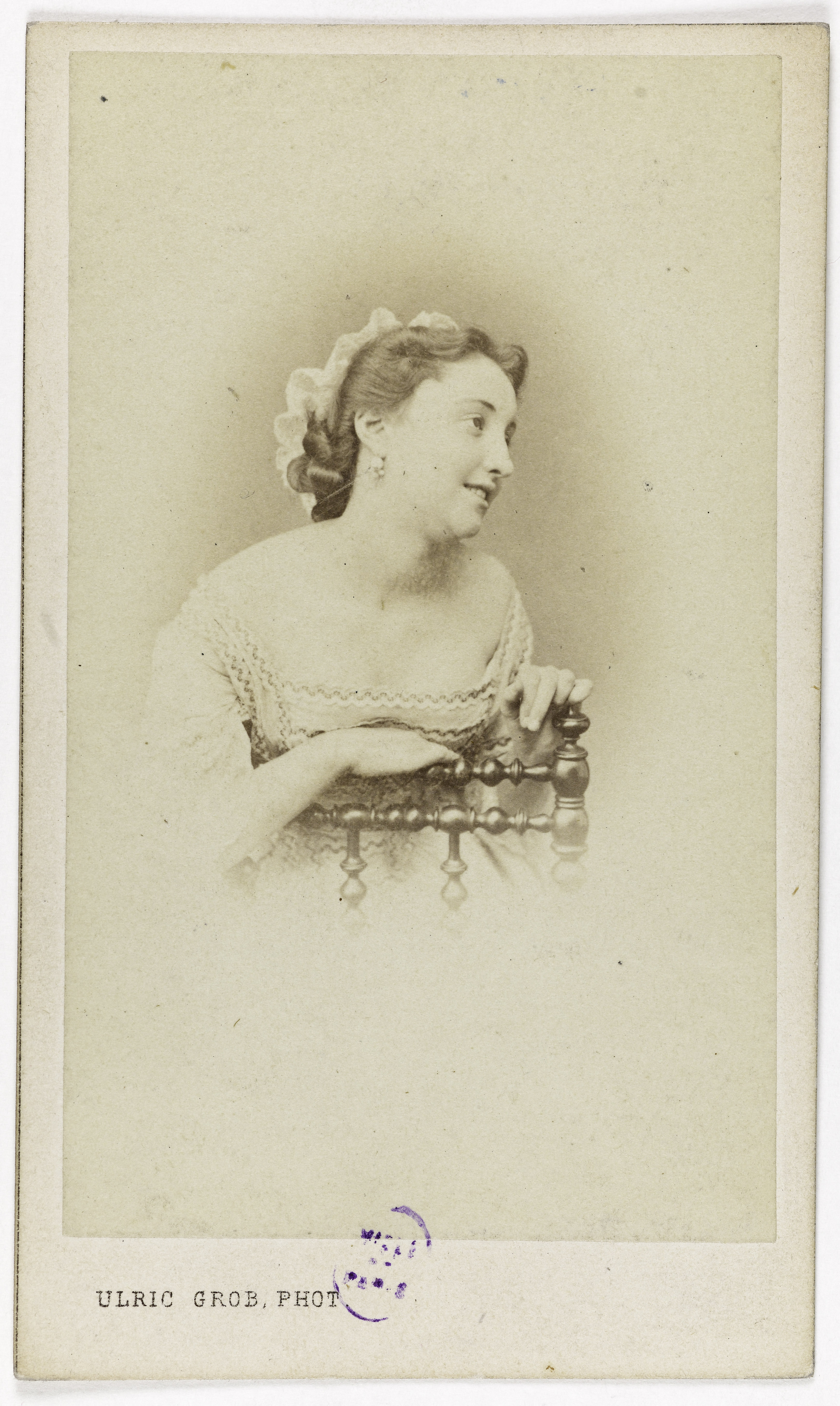 Ulric Grob, Portrait de Blanche Massin, chanteuse lyrique à l'Opéra Comique.