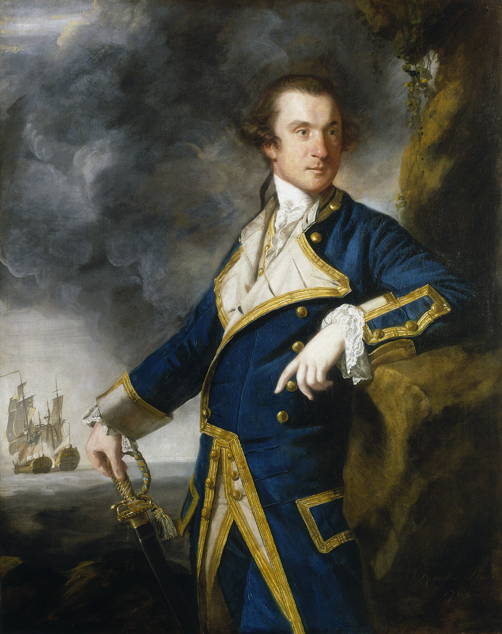 Joshua Reynolds, Captain Alexander Hood, 1726-1814