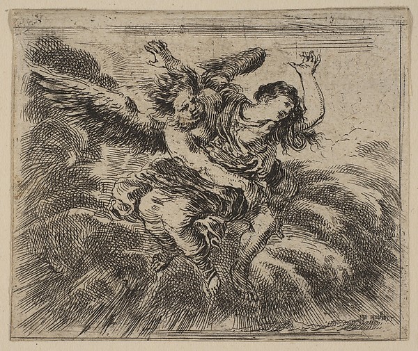 Stefano della Bella, Boreas and Oreithyia, from 'Game of Mythology' (Jeu de la Mythologie)
