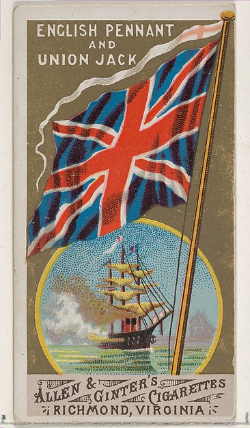 Allen & Ginter, Royal Standard, Great Britain, from Flags of All Nations, Series 1 (N9) for Allen & Ginter Cigarettes Brands