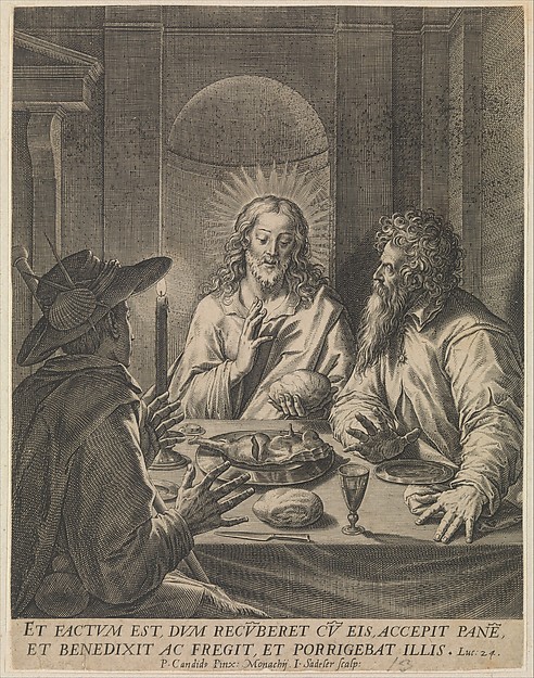 Johann Sadeler I, Christ in Emmaus