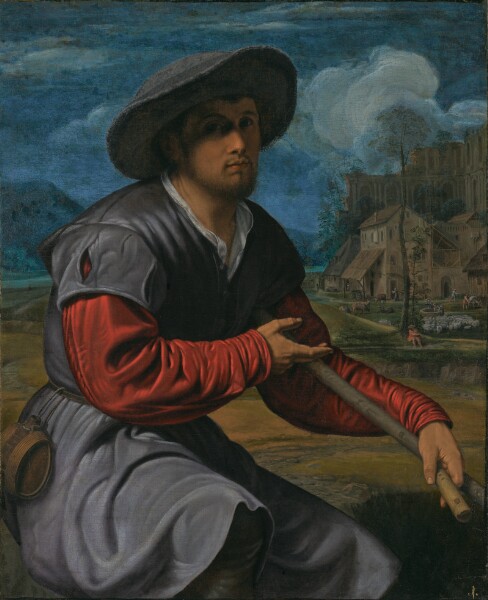 Giovanni Girolamo Savoldo, Shepherd with a Flute