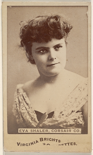 Allen & Ginter, Eva Shaler, Corsair Co., from the Actors and Actresses series (N45, Type 6) for Virginia Brights Cigarettes