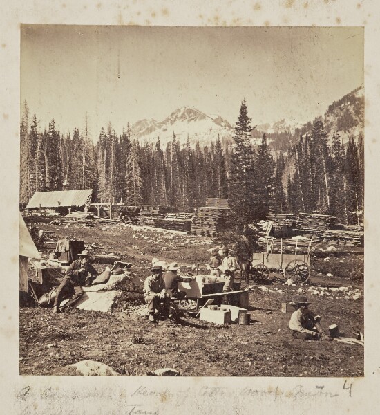 Unknown, A Camp in the Heart of Cotton Wood Cañon