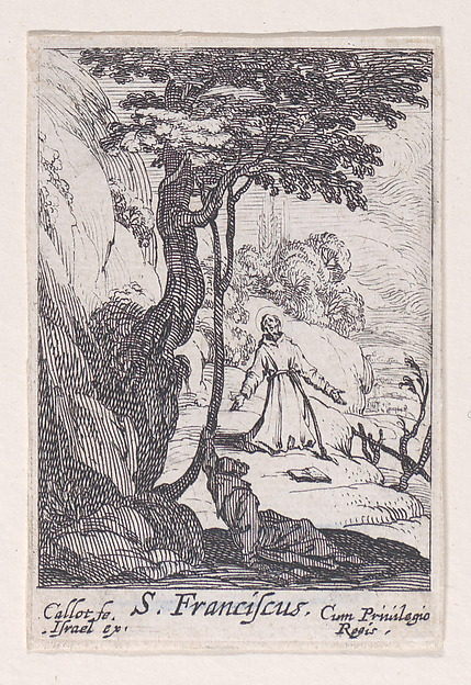 Jacques Callot, St. Francis, from "Les Pénitents et Pénitentes" (The Penitents)
