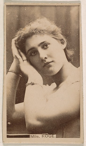 Kinney Brothers Tobacco Company, Mlle. Roge, from the Actresses series (N245) issued by Kinney Brothers to promote Sweet Caporal Cigarettes