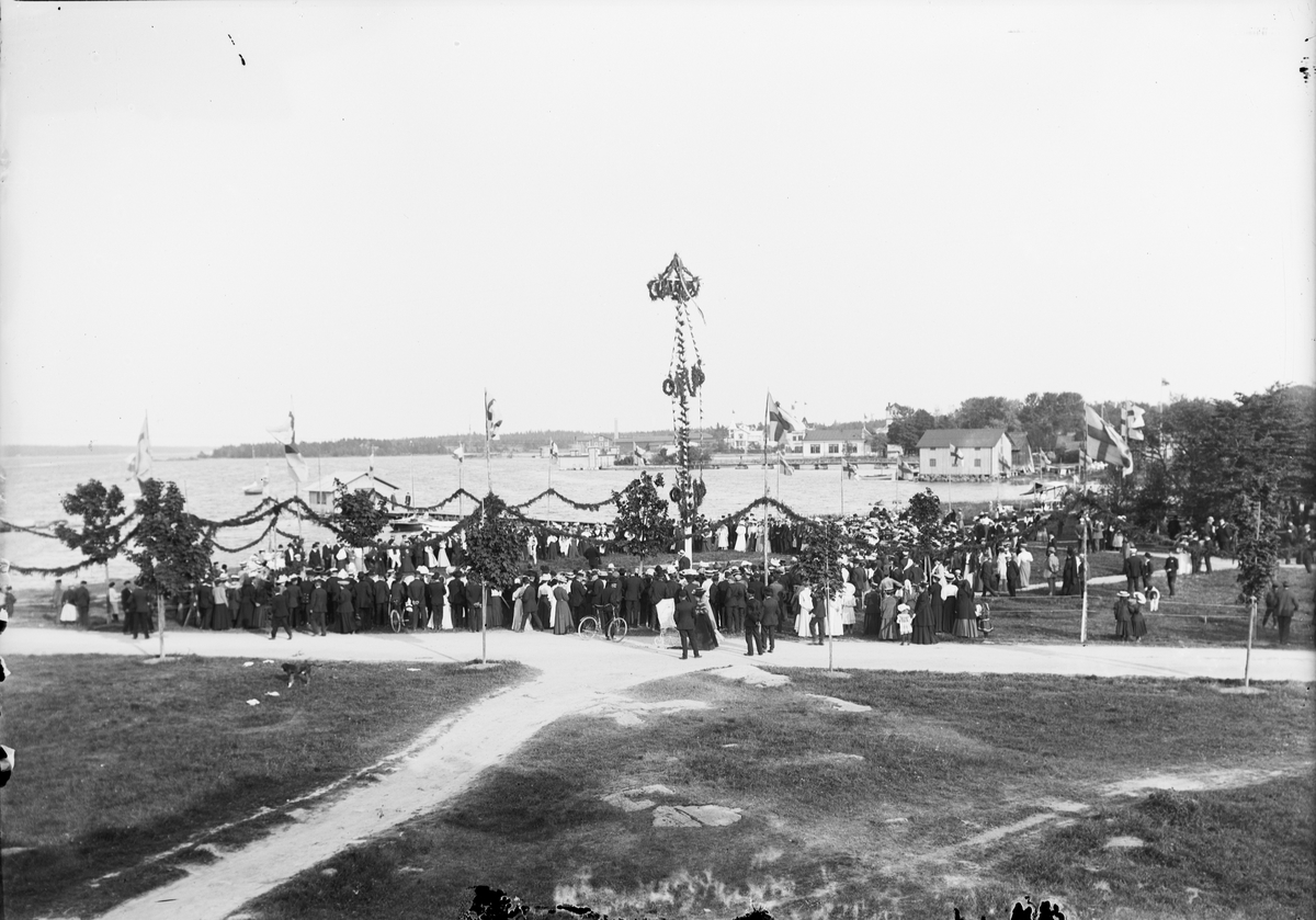Skötsner-Edhlund, Uppländska ungdomsmötet på Sjötorget, Östhammar, Uppland 1909