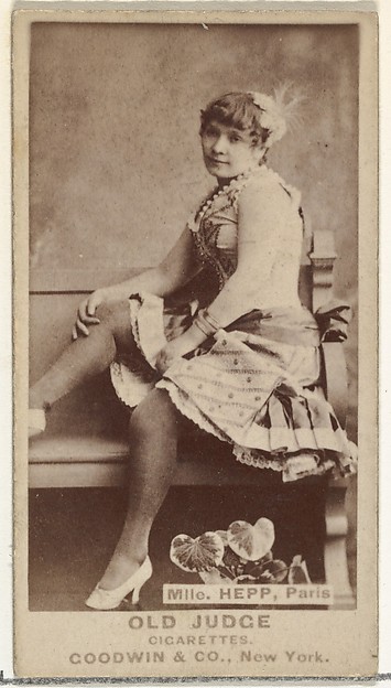 Goodwin & Company, Mlle. Hepp, Paris, from the Actors and Actresses series (N171) for Old Judge Cigarettes
