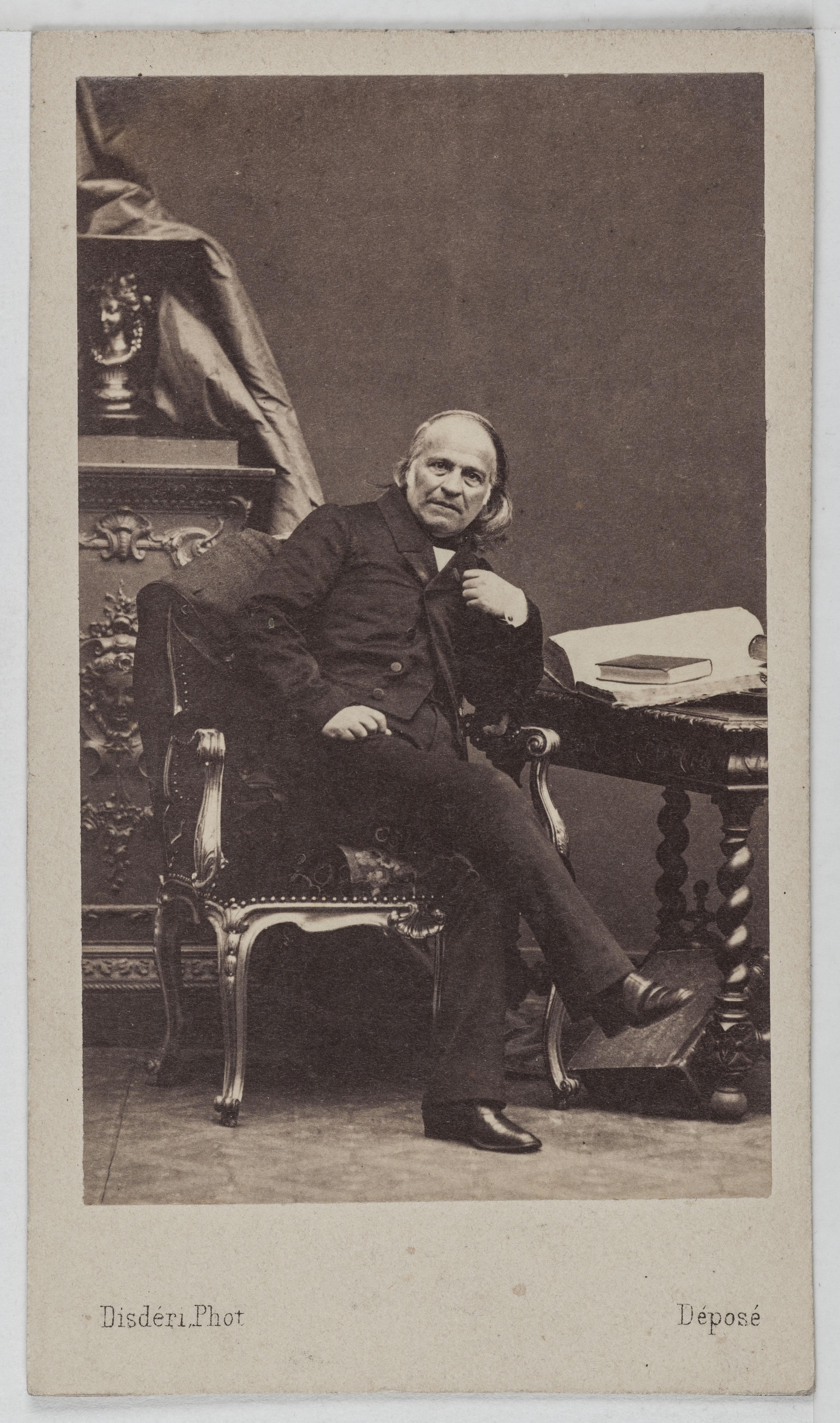 André-Adolphe-Eugène Disdéri, Portrait de Joseph Louis Elzéar Ortolan (1802-1873), jurisconsulte.