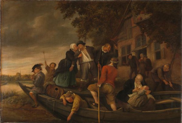 Jan Havicksz. Steen, The merry homecoming