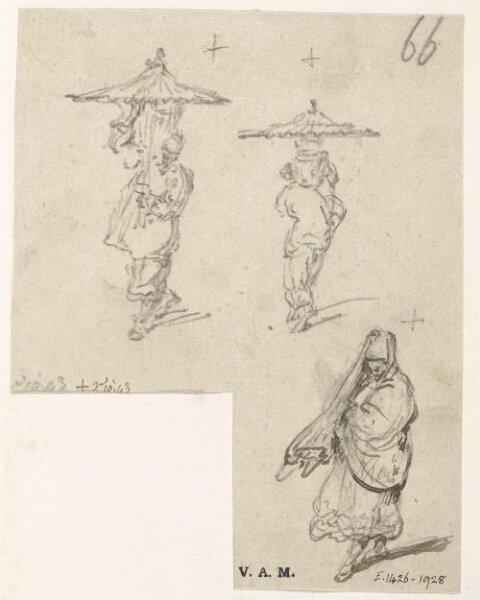 George Chinnery, Three figure drawings