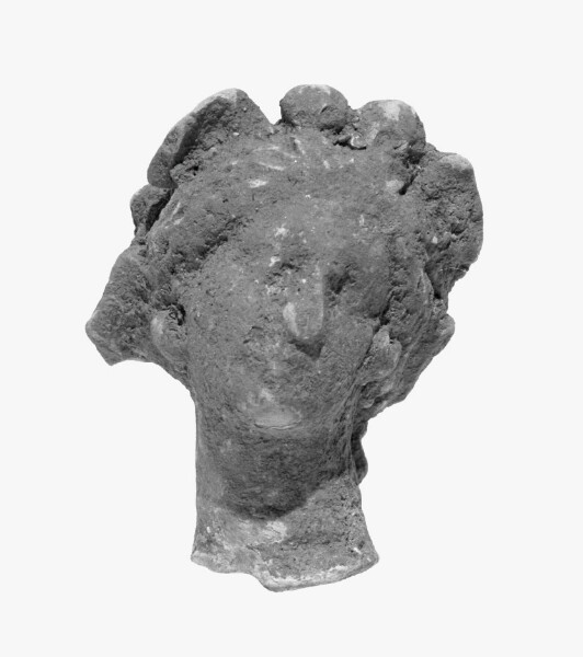 Unknown, Head with Melon Coiffure and Wreath
