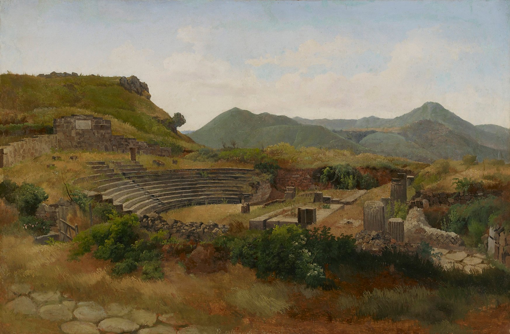 Gustaf Wilhelm Palm, The Amphitheatre of Tusculum and Albano Mountains