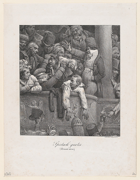 Hippolyte Bellangé, Free Performance (Loge closest to the stage)