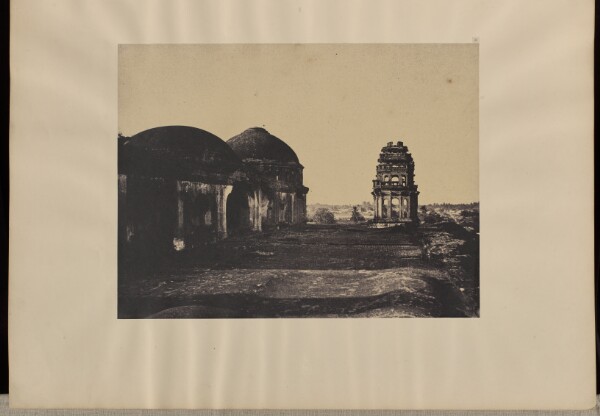 Capt. Linnaeus Tripe, Madura. [Trimul Naik's] Palace, South East Turret from the Roof with Part of Domed Roof.