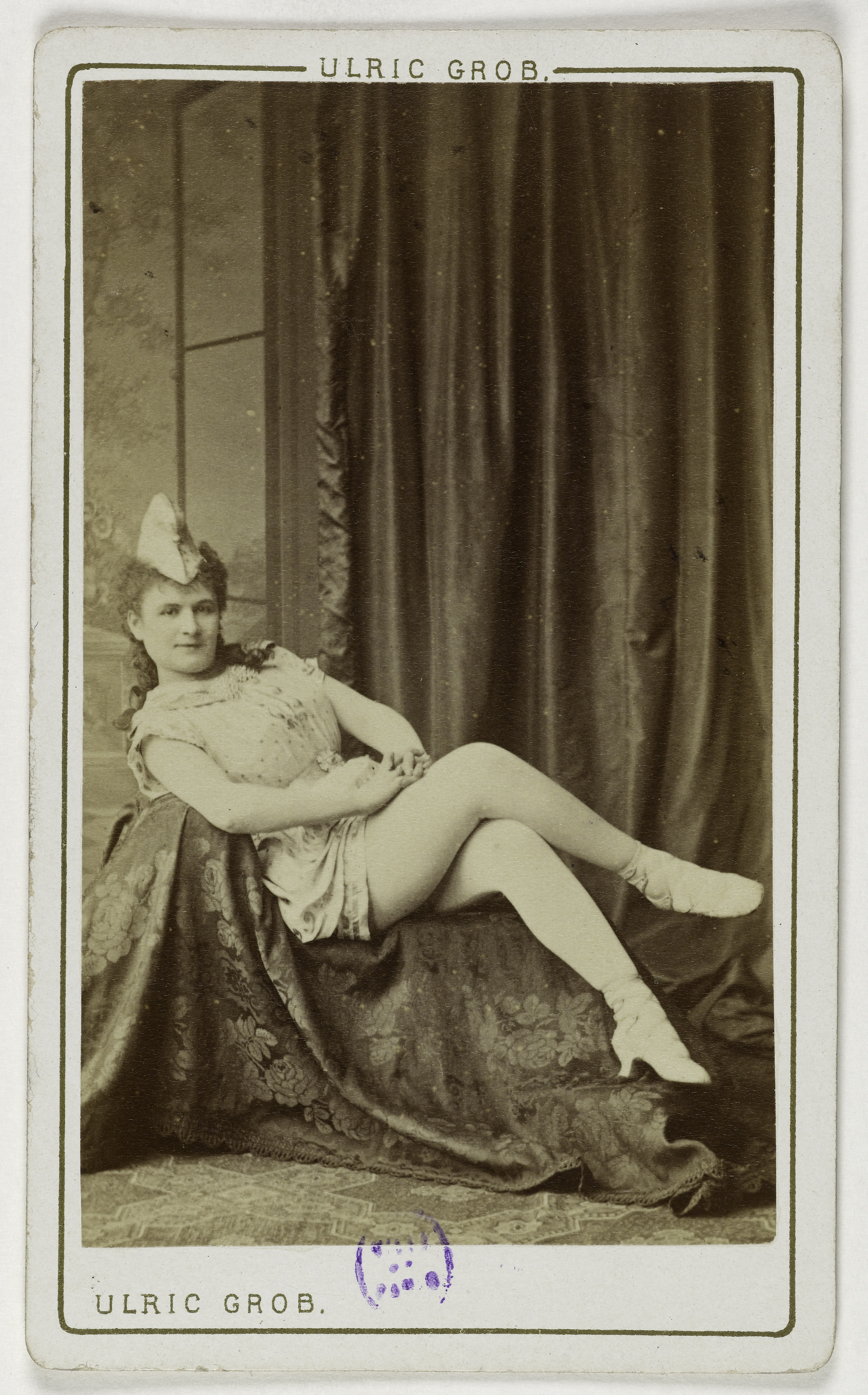 Ulric Grob, Portrait de Gilbert Elvire ou Caroline, (actrice)
