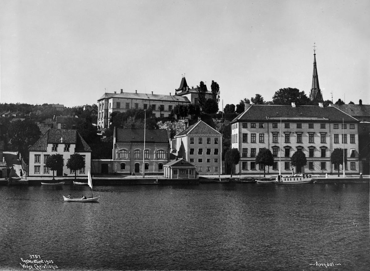 Anders Beer Wilse, Prot: Arendal - Dampskibsbrygge 1905