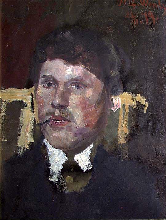 Gustav Wentzel, Portrait of the Painter Thorvald Torgersen