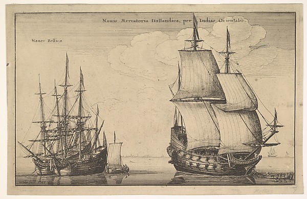 Wenceslaus Hollar, Naues Mercatoriæ Hollandicæ per Indias Occidentales (Dutch East Indiaman)