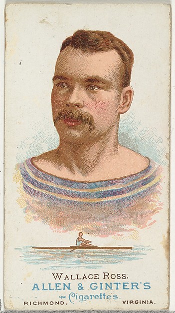Allen & Ginter, Wallace Ross, Oarsman, from World's Champions, Series 1 (N28) for Allen & Ginter Cigarettes