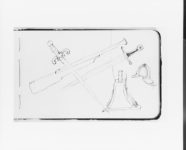 Albert Bierstadt, Weapons and Accessories (from Sketchbook)