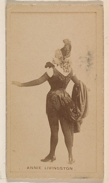 Kinney Brothers Tobacco Company, Annie Livingston, from the Actresses series (N245) issued by Kinney Brothers to promote Sweet Caporal Cigarettes